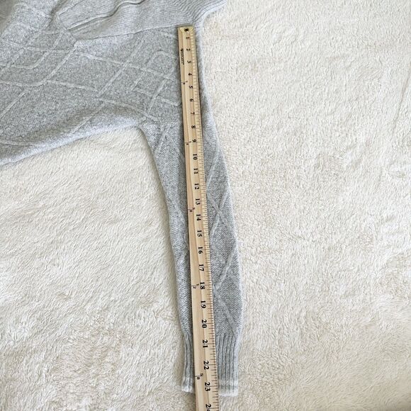 Vineyard Vines Cashmere Wool Sweater Size XXS Gray 1/4 Zip Mock Neck - Picture 10 of 11